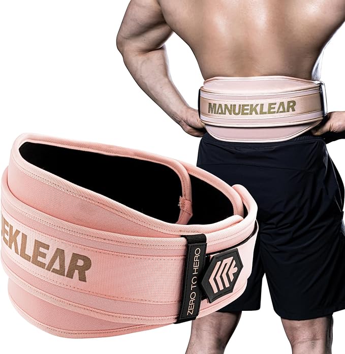 Weight Lifting Belt, Lifting Belts for Women Men,MANUEKLEAR Weightlifting Belt Quick Locking Back Support for Bodybuilding, Fitness, Powerlifting, Cross Training, Squats, Workout, Exercise