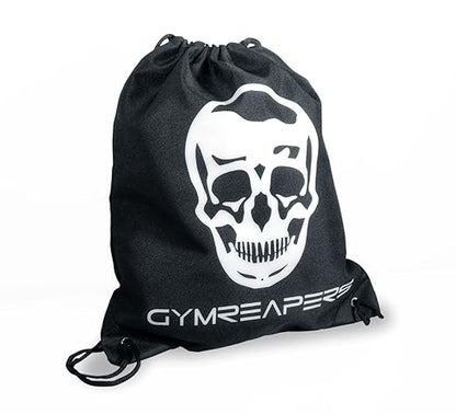 Knee Sleeves (1 Pair) Gym Bag - Knee Sleeve & Compression Brace for Squats, Weightlifting, Fitness, and Powerlifting - Gymreapers 7MM Sleeve Pair - For Men & Women - 1 Year Warranty B/W X-Large