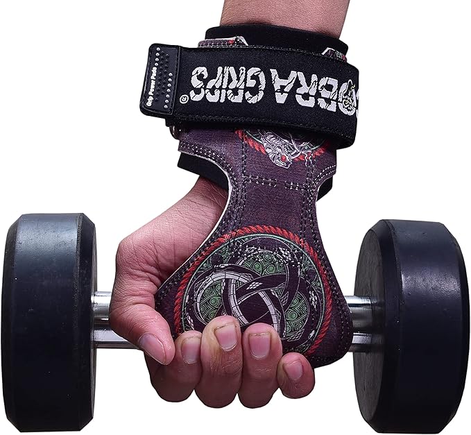 Cobra Grips PRO Weight Lifting Gloves Heavy Duty Straps Alternative with Power Lifting Hooks Padded Wrist Support for Deadlifts & Bodybuilding