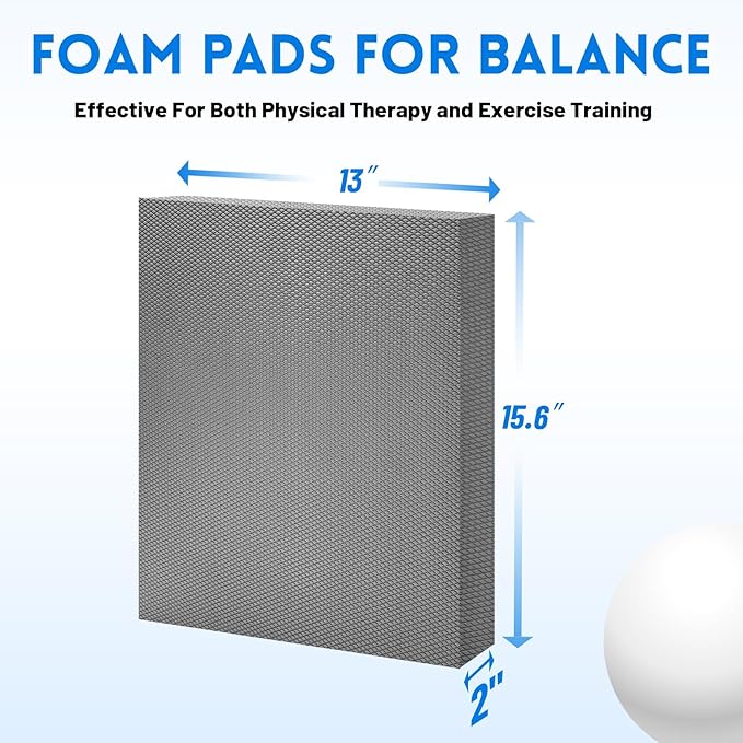 Balance Pad-2 Inch Thick Foam Exercise Pad, Non-Slip,Stability Trainer Pad for Physical Therapy,Yoga
