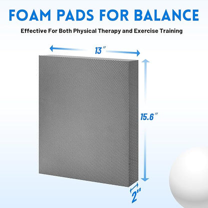 Balance Pad-2 Inch Thick Foam Exercise Pad, Non-Slip,Stability Trainer Pad for Physical Therapy,Yoga