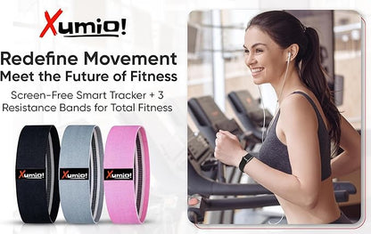 Screenless - Smart Health & Activity Tracker with 3 Premium Resistance Bands | Track Heart Rate, Sleep & Activity | Tone, Strengthen & Sculpt at Home or on The Go