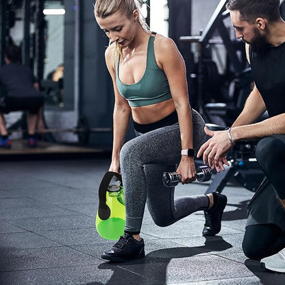 Weight Bearing Water Bag Green PVC 5kg Water Filled Exercise Bag for Home Gym Fitness