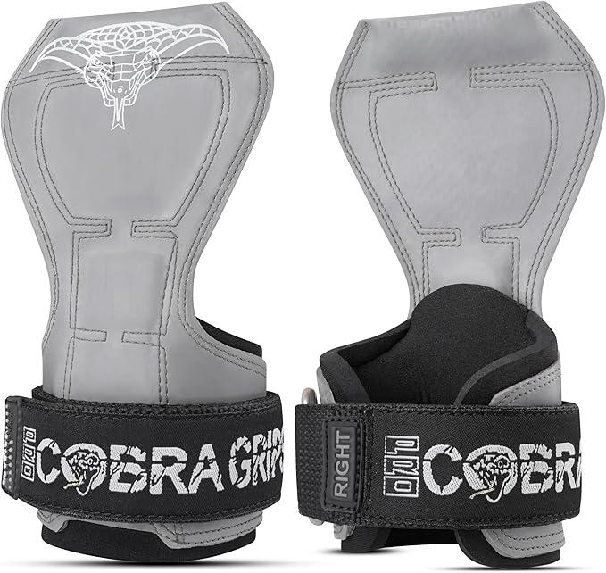 Cobra Grips PRO Weight Lifting Gloves Heavy Duty Straps Alternative with Power Lifting Hooks Padded Wrist Support for Deadlifts & Bodybuilding