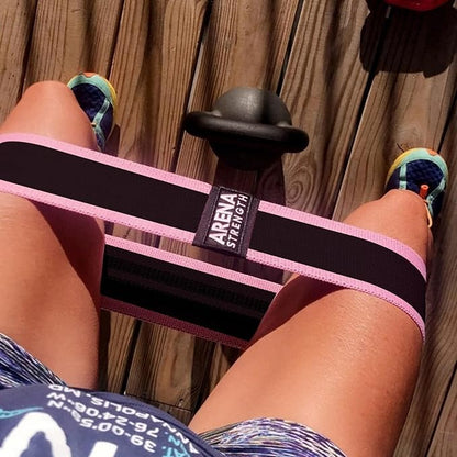 Arena Strength Fabric Booty Bands: Fabric Resistance Bands for Legs and Butt: 3 Pack Set. Perfect Workout Hip Band Resistance. Workout Program and Carry Case Included
