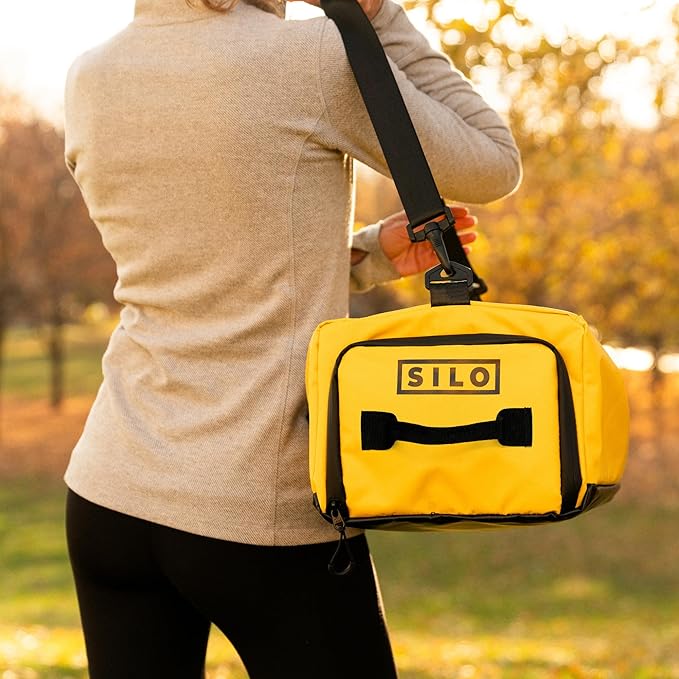 SILO Crew Drop One 26L Ultramarathon Bag - Organize Gear Efficiently for Training Racing Work, Travel - Optimized Storage: Pockets/Compartments for Easy Access Athletes Marathon Fitness Bright Yellow