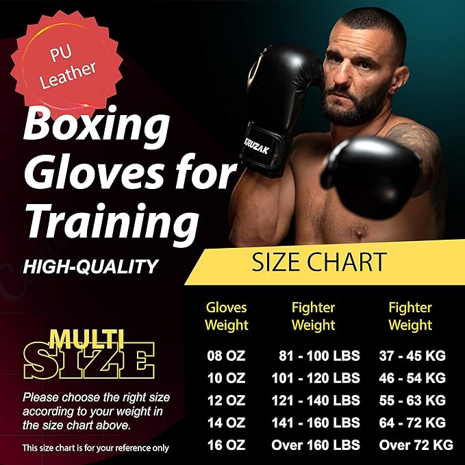 Kruzak Plain Focus Mitts and Boxing Gloves Set for Kickboxing and Muay Thai MMA Training - Fitness Kit with Punching Pads for Martial Arts and Karate