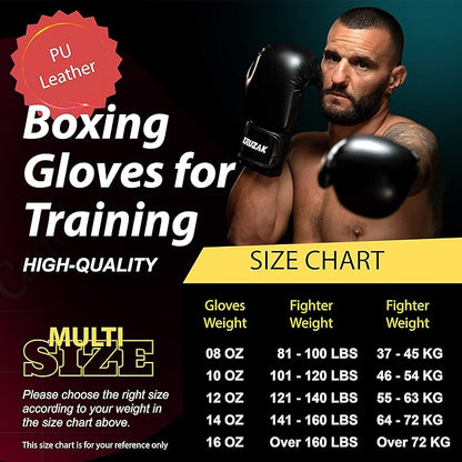 Kruzak Plain Focus Mitts and Boxing Gloves Set for Kickboxing and Muay Thai MMA Training - Fitness Kit with Punching Pads for Martial Arts and Karate