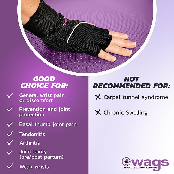 Wrist Support Gloves with Patented Ergonomic Gel Pad and Wrist Wrap for Women and Men's Workouts