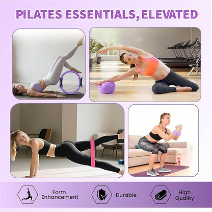 Pilates Kit with Weights, Pilates Kit with Ankle Wrist Weights, Pilates Set, at Home Pilates Kit, Pilates Sets for Women, Pilates Essential kit, Pilates Accessories, Pilates Workout Sets