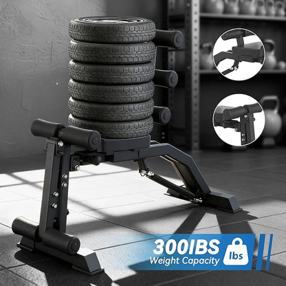 Adjustable Ab Bench for Home Gym, Multi-Functional Sit Up Bench with Height & Angle Adjustment, Foldable Core Trainer with Foam Rollers for Abdominal Workout, Back Extension & Full-Body Training