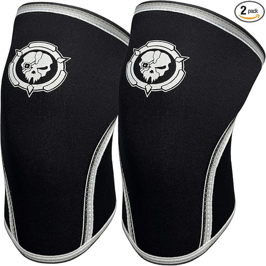 Knee Sleeves (1 Pair), 7mm Compression Knee Braces for Squats,Weightlifting,Powerlifting,Cross Training for Men & Women (Small)