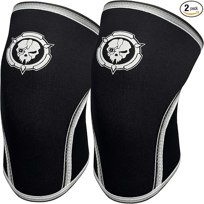 Knee Sleeves (1 Pair), 7mm Compression Knee Braces for Squats,Weightlifting,Powerlifting,Cross Training for Men & Women (Large)