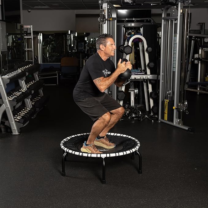 JumpSport 39" ESSENTIAL Fitness Trampoline | Model 220, 230, 250 | Exercise Trampoline | 30 Low-Impact Bungees