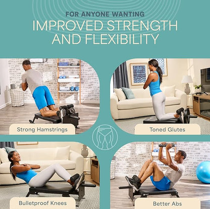 Lifepro Hip Thrust Machine – Adjustable Glutes Workout Equipment for Home – GluteBlast Foldable Booty Builder, Sissy Squat Machine, Thrust Glute Bench, Home Gym Glute Workout