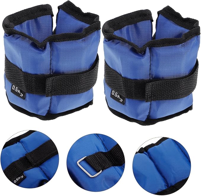 2pcs Adjustable Sandbag Arm and Leg Weights for Women Wrist and Ankle Straps for Running Fitness Training Targeted Muscle Sculpting and Resistance During Gym Aerobics Yoga Workouts
