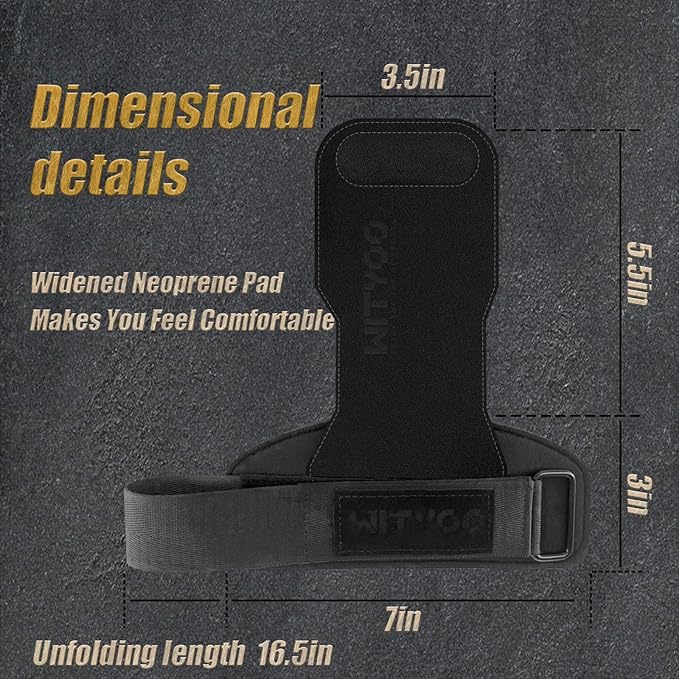 Weight Lifting Wrist Strap, Weightlifting Grip Strap for Gym Deadlifts, Powerlifting, Heavy Shrug, Pull Ups, Three Layer Leather Adjustable Training Accessory Gifts for Men Women Dad Him