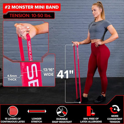 SERIOUS STEEL FITNESS Assisted 41" Pull-Up Band, Resistance & Stretch, Powerlifting & Pull-up Assist Loop (Single Band)