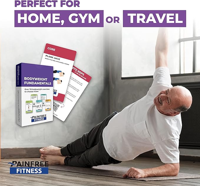 Exercise Flash Cards - Workout Cards Deck - Exercise Cards for Home Workouts Women & Men