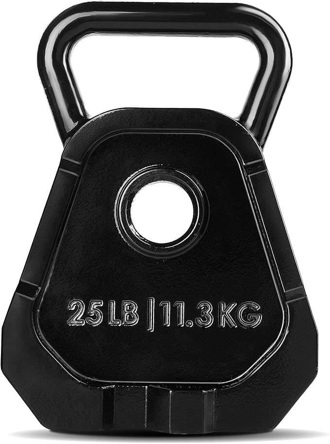 Yes4All Kettlebell Special Shape, Upgraded &Multifunctional for Advanced Training, Solid Cast Iron Powder Coated, Anti Slip Handle Strength Training Equipment
