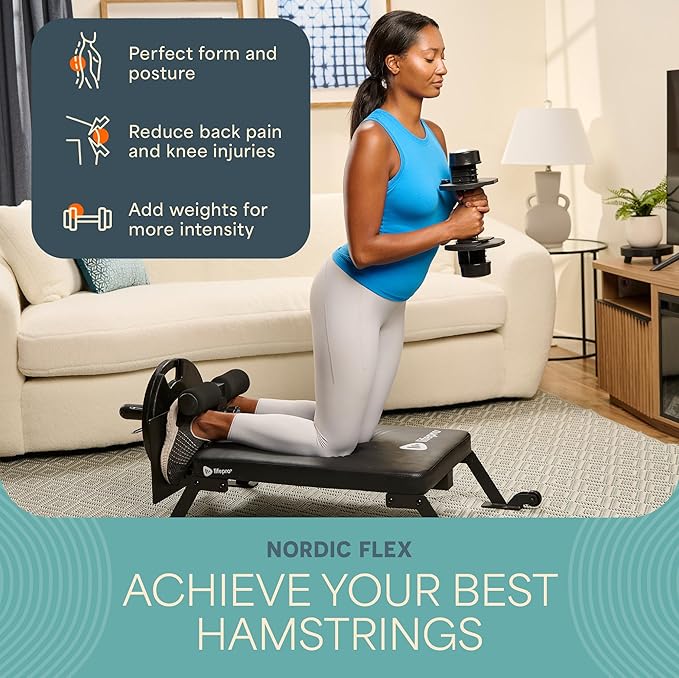 Lifepro Hip Thrust Machine – Adjustable Glutes Workout Equipment for Home – GluteBlast Foldable Booty Builder, Sissy Squat Machine, Thrust Glute Bench, Home Gym Glute Workout