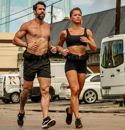 Weighted Training Belt (10-15 lb) – Ergonomic, Breathable & Adjustable – Perfect for Strength Training, Running & Fitness – Durable with Steel Weights
