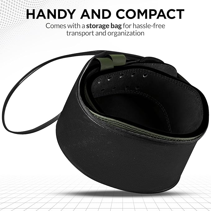 WYOX Weight Lifting Belt for Gym Fitness – Cowhide Leather, 4” Padded Lumbar Back Support lifting Belt, 8 Adjustable Holes, Ideal for Powerlifting, Bodybuilding, Deadlift, Squat & Strength Training