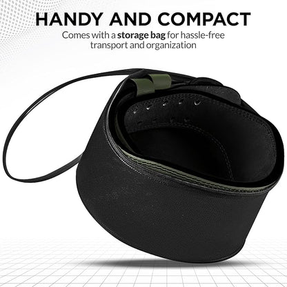 WYOX Weight Lifting Belt for Gym Fitness – Cowhide Leather, 4” Padded Lumbar Back Support lifting Belt, 8 Adjustable Holes, Ideal for Powerlifting, Bodybuilding, Deadlift, Squat & Strength Training