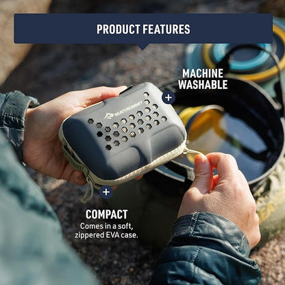 Sea to Summit Portable Pocket Towel for Camping, Gym, and Travel