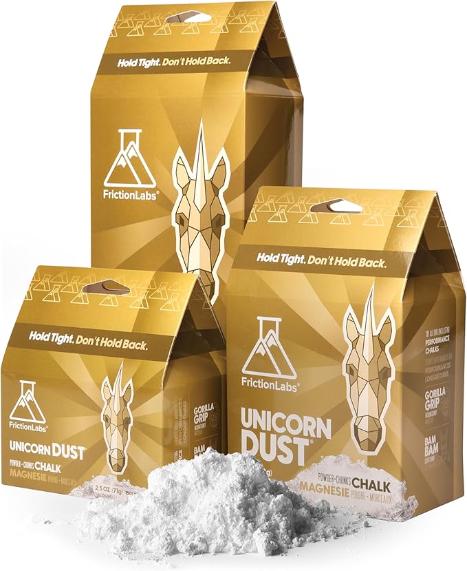 Friction Labs Premium Loose Climbing Chalk - High-Performance Hand Chalk with Superior Grip for Bouldering, Climbing, Weightlifting & More - Long Lasting & Skin Friendly Powdered Chalk