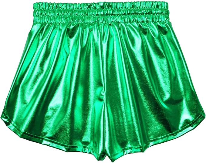 Perfashion Women's Metallic Shorts Summer Sparkly Hot Outfit Shiny Short Pants