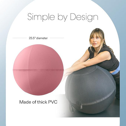 Bala Balance Ball - Exercise Ball Chair for Yoga, Pilates, Barre, Core Strengthening & Physical Therapy - Women's Gym Equipment & Workout Accessories