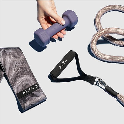 ALTA Booty Bands for Women - Premium Non-Slip Fabric Resistance Bands for Working Out - Cloth Resistance Bands for Legs, Fabric Exercise Bands, Leg Bands for Working Out Women, Looped Hip Bands Set