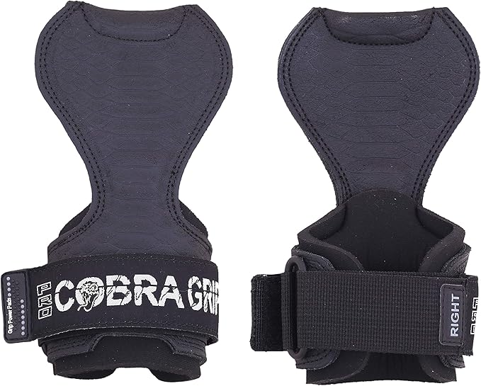 Cobra Grips PRO Weight Lifting Gloves Heavy Duty Straps Alternative with Power Lifting Hooks Padded Wrist Support for Deadlifts & Bodybuilding