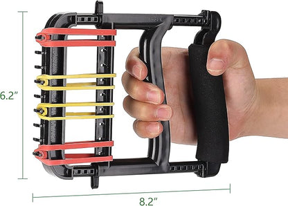 Hand Exerciser,Finger Exerciser and Hand Strengthener for Hands,Finger,Wrist,Forearms and Thumbs Therapy,Black