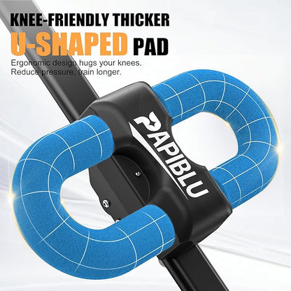 Abdominal Trainers - Adjustable Ab Trainer Machine, Foldable Abdominal Workout Equipment with Knee Protection - Home Gym Core Strength Trainer for Men & Women