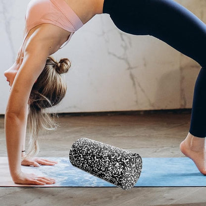 Veemoon Foam Roller Yoga Roller Muscle Relaxing Massage Stick Epp Material 30x15cm Black and White Body Rolling Massager for Back Relief and Fitness