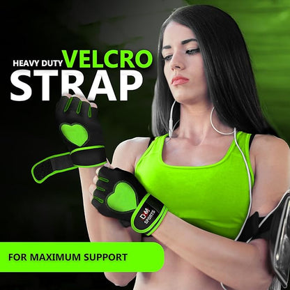 DXM SPORTS Workout Gloves for Women with Wrist Support - Weight Lifting Gloves for Gym, Cycling, Training - Exercise Gloves for Women