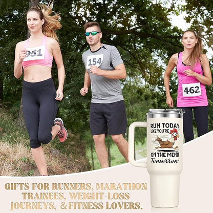 Aurahouse Gym Gifts For Men Women, Funny Gym Water Bottle, Gifts for Runners Men Women, Running Workout Fitness Gift for Man Woman Gym Lovers, Track And Field Accessories, Half Marathon Runner Gifts