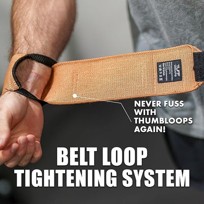 Villain Wrist Wraps for Weightlifting & Powerlifting – Adjustable Support Straps for Men and Women – Ideal for Strength Training, CrossFit, Bodybuilding – Durable Comfort to Eliminate Wrist Pain