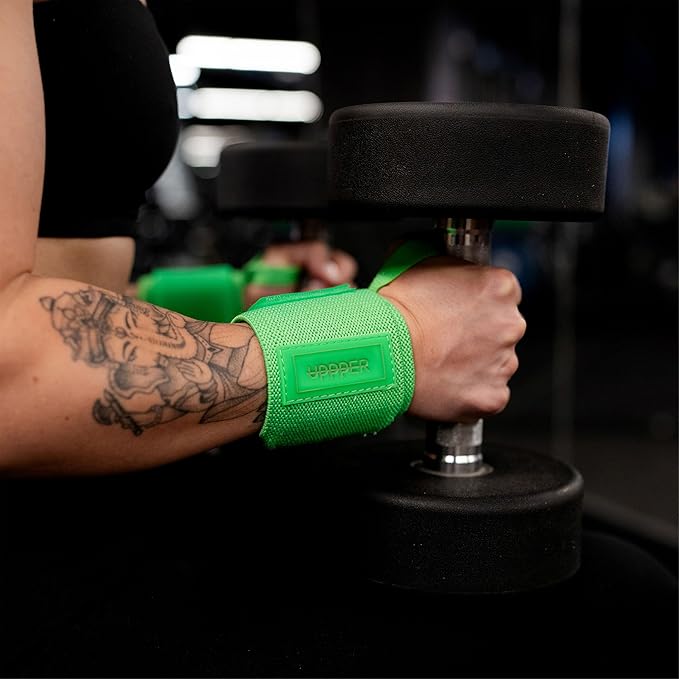 UPPPER Wrist Wraps for Weightlifting – 19" Lifting Wrist Support with Thumb Loop for Bench Press, Powerlifting, and Gym Workouts for Men & Women | Premium Fitness Gear