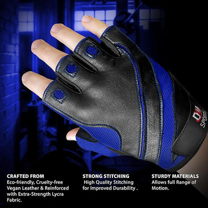 DXM SPORTS Workout Gloves for Men, Gym Weight Lifting Gloves with Wrist Support - Breathable, Anti-Slip Gloves for Exercise, Fitness, Cycling, Training, Outdoor Sports