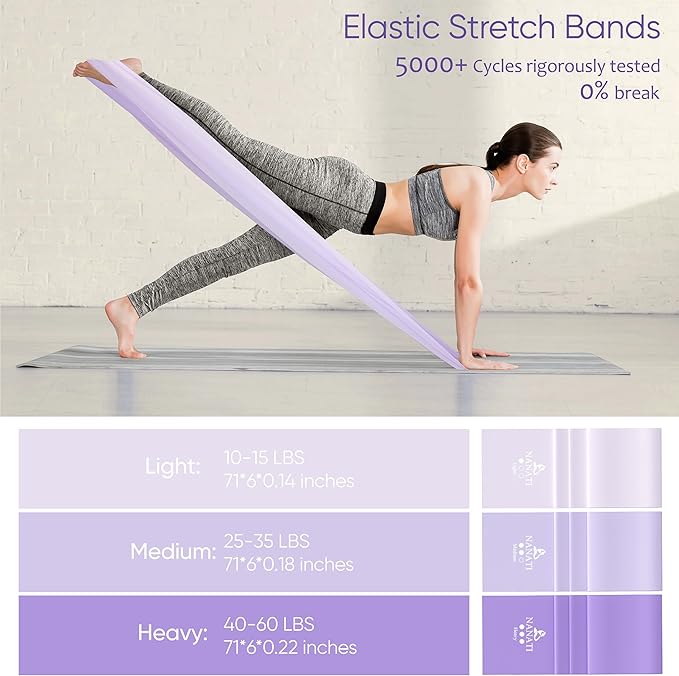 Pilates Kit, Pilates Essentials Kit for Women Home Workouts, Pilates Equipment with 14.5" Pilates Ring and Ball,7 Resistance Bands,Ankle Weights,Sliders & Grip Socks for Beginners