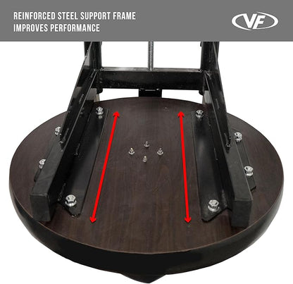 Valor Fitness Boxing Speed Bag Platform with Wheel Crank for Easy Adjustment, Speed Bag Included