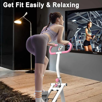 Stair Stepper for Home-Upgrade Vertical Climber Workout Machine for Full-Body Exercise Climber Fitness Equipment with Stable Frame Adjustable Handlebar