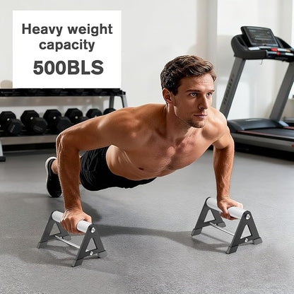 Push Up Stand, Pushup Handles for Strength Training, Heavy-duty Stainless Steel Push Up Bars Gym Exercise Equipment, Hold Up to 500lbs, 1 Pair