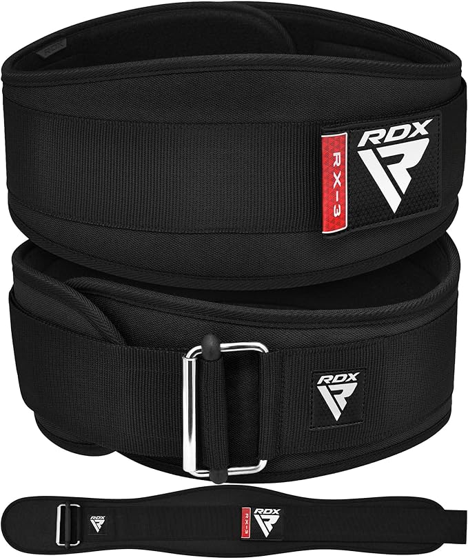 RDX Weight Lifting Belt AUTO LOCK, 6.5” Padded Back Support, Men Women Gym Fitness Strength Training, Bodybuilding Powerlifting Weightlifting Workout, Deadlift Squat, Pro Exercise Equipment