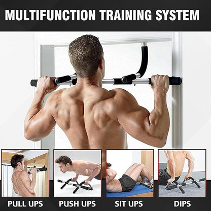 SteelCrush Doorway Pull-Up Bar – Multi-Grip Chin-Up Bar for Home Workout & Strength Training