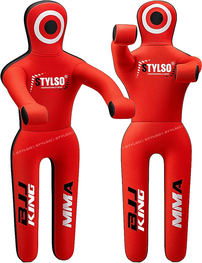 Unfilled Grappling Dummy – Adult Life Size Wrestling & BJJ Training Dummy, MMA Jiu Jitsu Judo Takedown & Throwing Practice, Heavy-Duty Triple-Stitched Canvas Submission Dummy