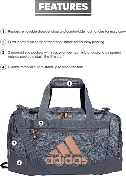 adidas Unisex Defender 4.0 Gym Duffel Bag for Men and Women